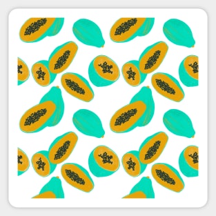 Papaya pattern Sticker